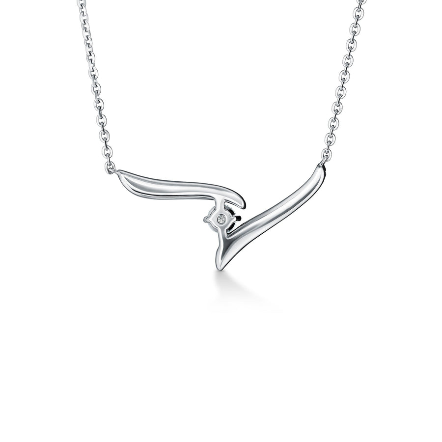 Hearts on Fire Vela Solitaire Crossover Pendant - UU26468WGHV0851800