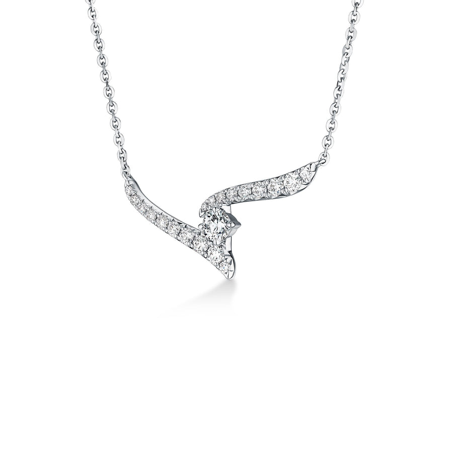 Hearts on Fire Vela Solitaire Crossover Pendant - UU26468WGHV0851800