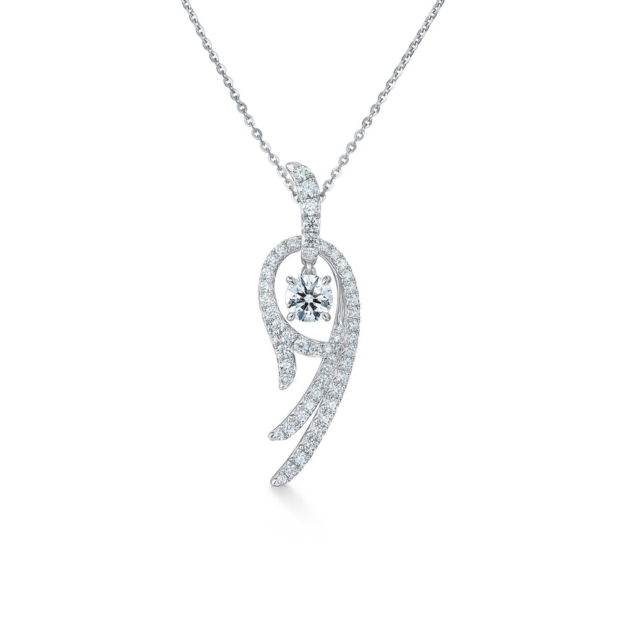 Hearts on Fire Vela Twisted Pendant - UU28078WGHV1101800