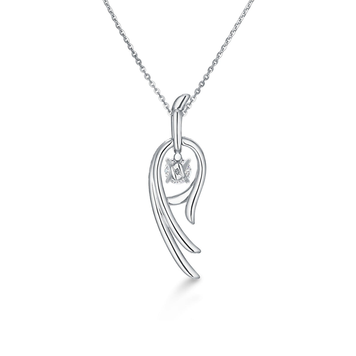Hearts on Fire Vela Twisted Pendant - UU28078WGHV1101800