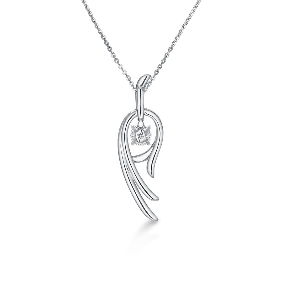 Hearts on Fire Vela Twisted Pendant - UU28078WGHV1101800