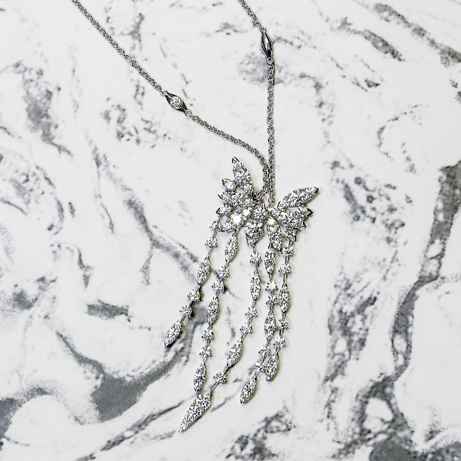 Hearts On Fire X Stephen Webster White Kites Bird Long Necklace -