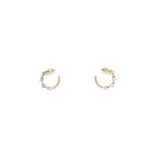 Hoops Stud Diamond Earrings-Hoops Stud Diamond Earrings - DERDI00073