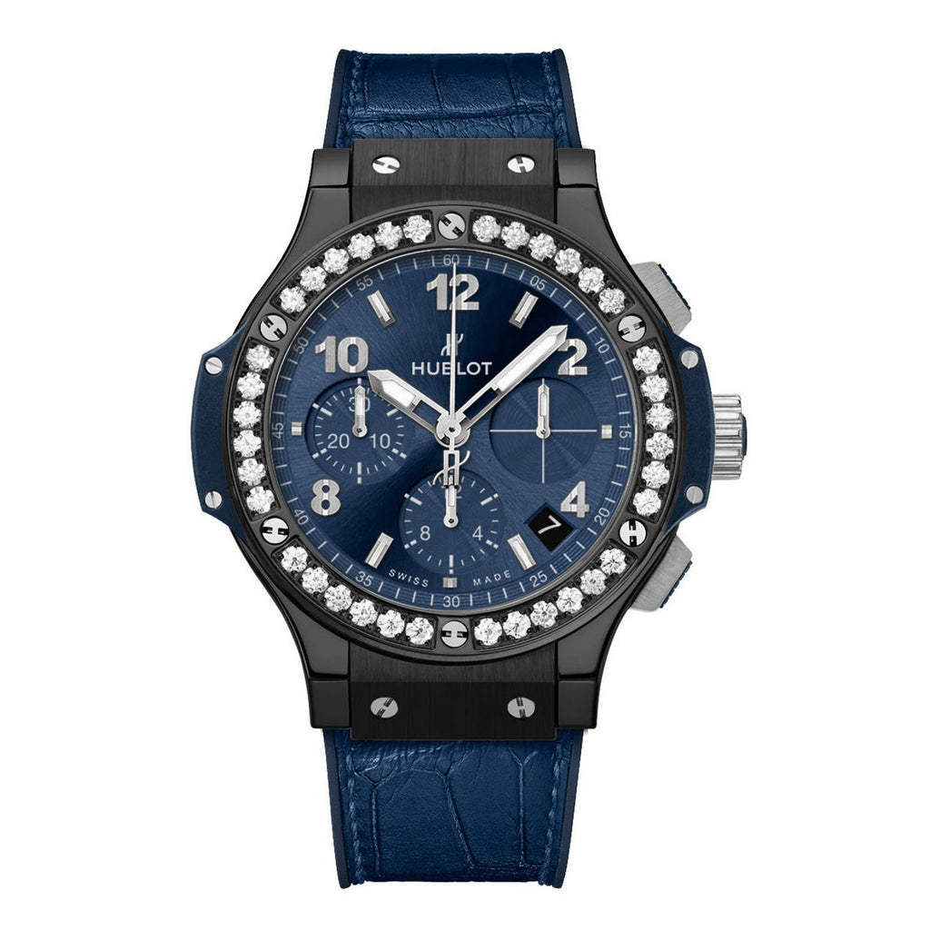 Hublot big bang chronograph blue diamond Clearance