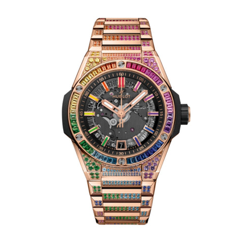 Hublot Big Bang Integrated Time Only King Gold Rainbow - 456.OX.0180.OX.3999