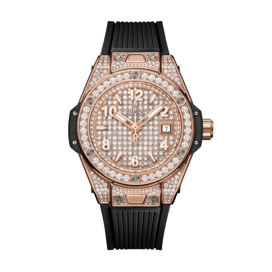 Hublot Big Bang One Click King Gold Full Pavé - 485.OX.9000.RX.1604
