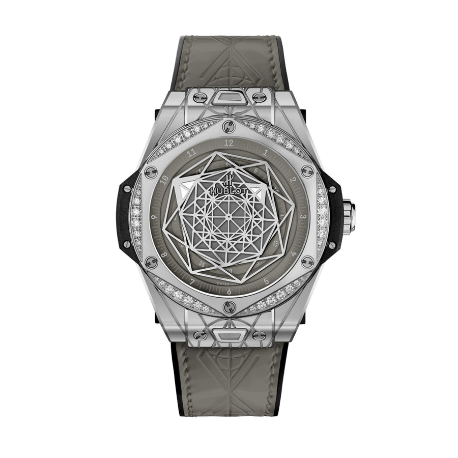 Hublot Big Bang One Click Sang Bleu Steel Grey Diamonds - 465.SS.7047.VR.1204.MXM20