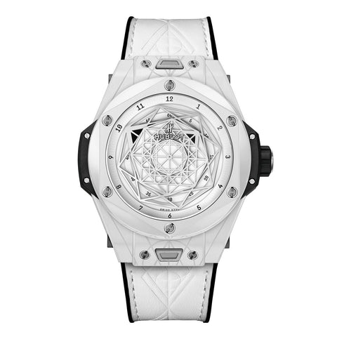Hublot Big Bang Unico Sang Bleu Ceramic White 45mm-Hublot Big Bang Unico Sang Bleu Ceramic White 45mm -