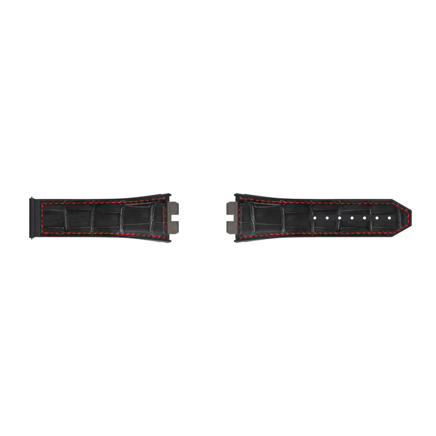 Hublot Black Alligator and Rubber Strap - LR411.100.80.0000.0000.0200