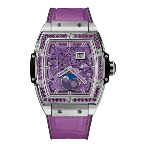 Hublot Spirit Of Big Bang Moonphase Titanium Purple 42mm-Hublot Spirit Of Big Bang Moonphase Titanium Purple 42mm -