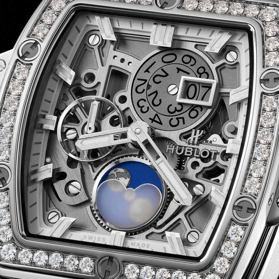 Hublot Spirit Of Big Bang Moonphase Titanium White Diamonds 42mm -
