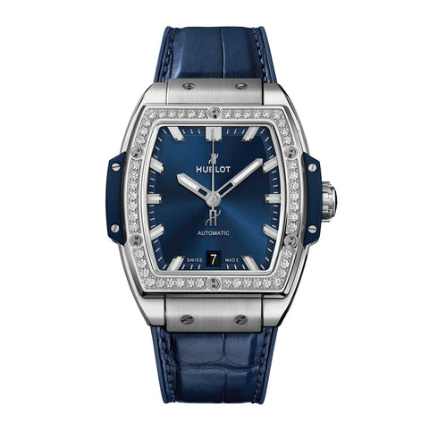 Hublot Spirit Of Big Bang Titanium Blue Diamonds 39mm-Hublot Spirit Of Big Bang Titanium Blue Diamonds 39mm -