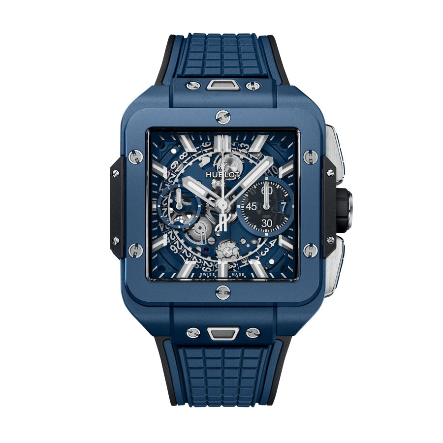 Hublot Square Bang Unico Blue Ceramic 42mm - 821.EX.5170.RX