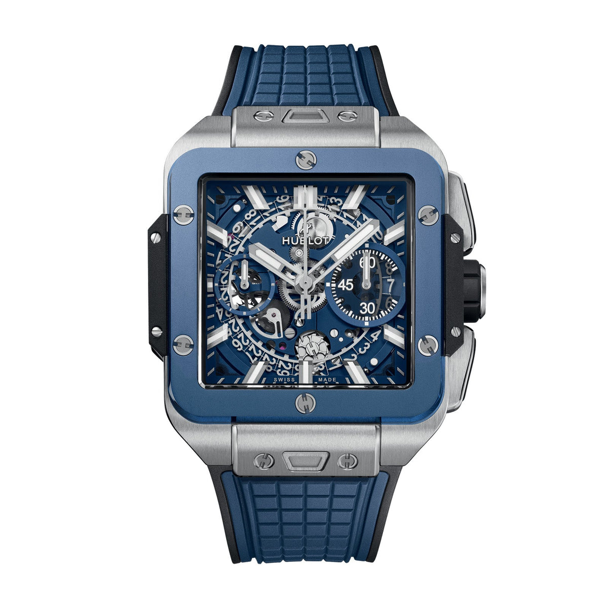 Hublot Square Bang Unico Titanium Blue Ceramic 42mm - 821.NL.5170.RX