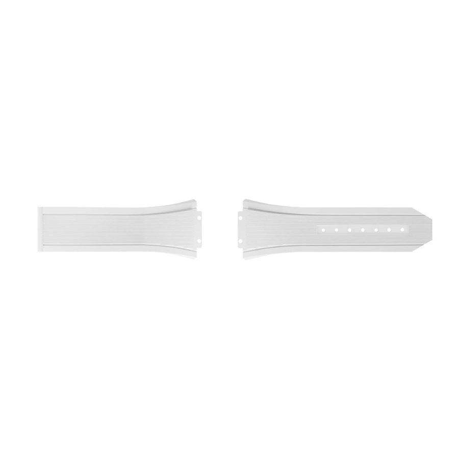 Hublot White Lined Rubber Strap - BR647.100.80.03.9999