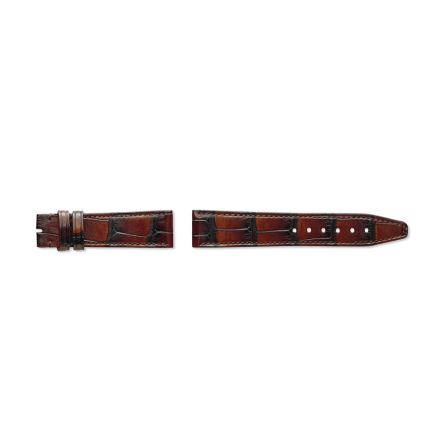 IWC Alligator Strap Dark Brown 18/16