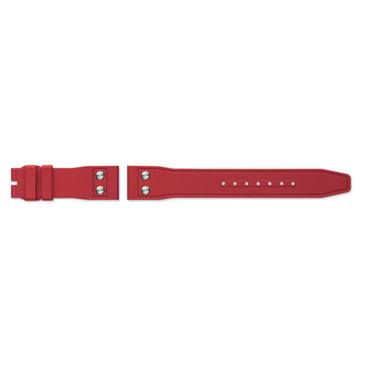 IWC Rubber Strap Red 20/18 QR - IWC Rubber Strap Red 20/18 interchangeable strap for deployant buckle.