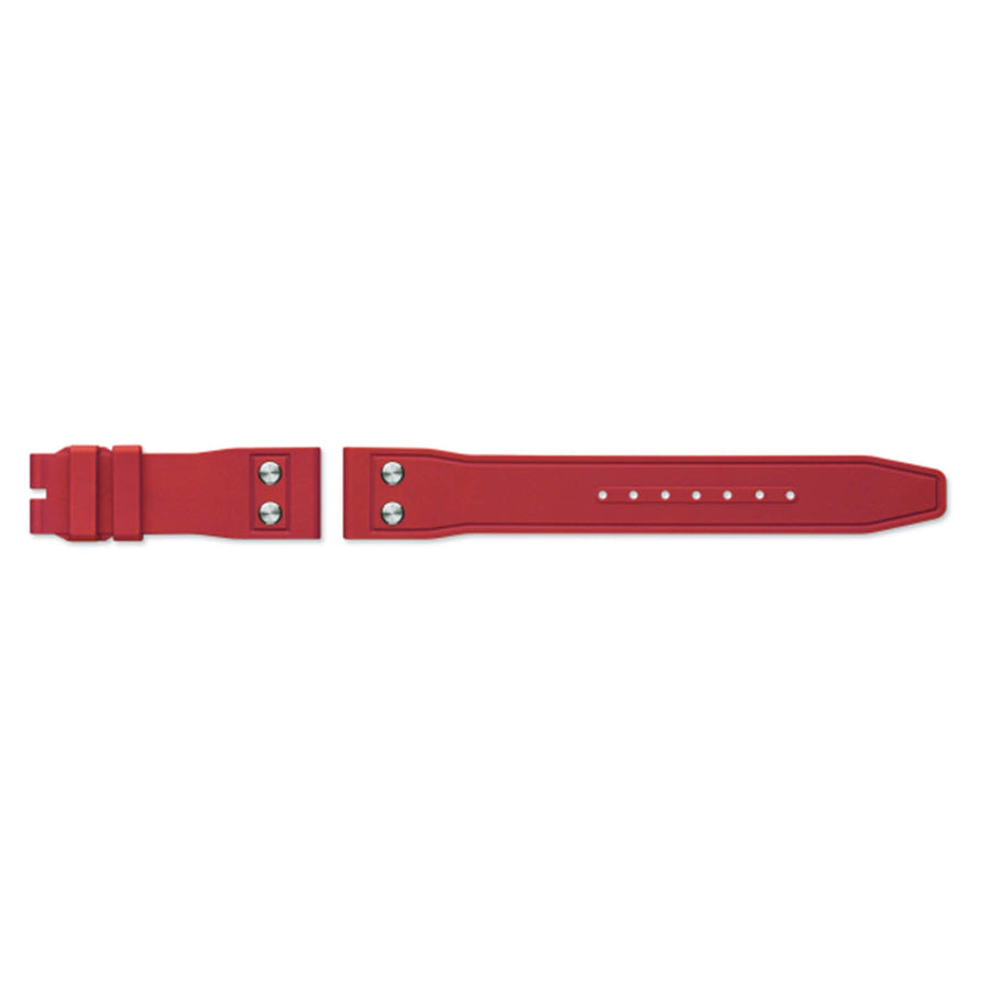IWC Rubber Strap Red 20/18 QR - IWC Rubber Strap Red 20/18 interchangeable strap for deployant buckle.