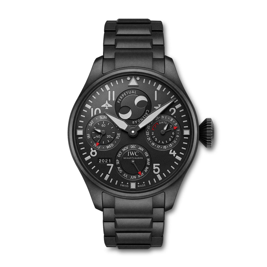 IWC Schaffhausen Big Pilot's Watch Perpetual Calendar Top Gun Ceratanium - IW503604