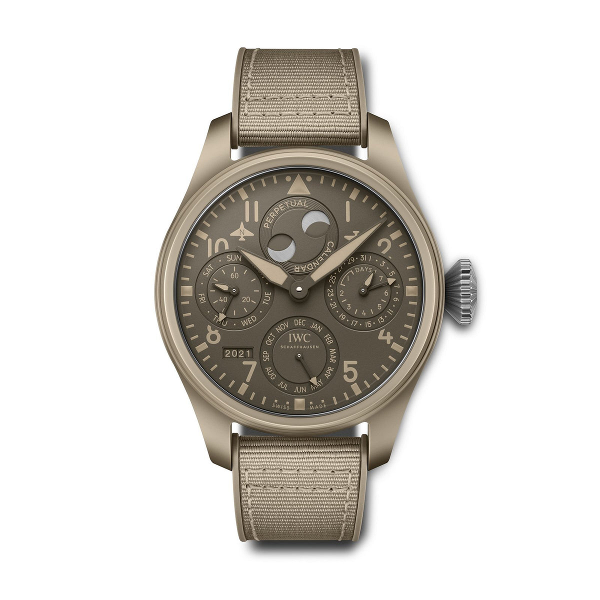 IWC Schaffhausen Big Pilot's Watch Perpetual Calendar Top Gun Edition "Mojave Desert" -