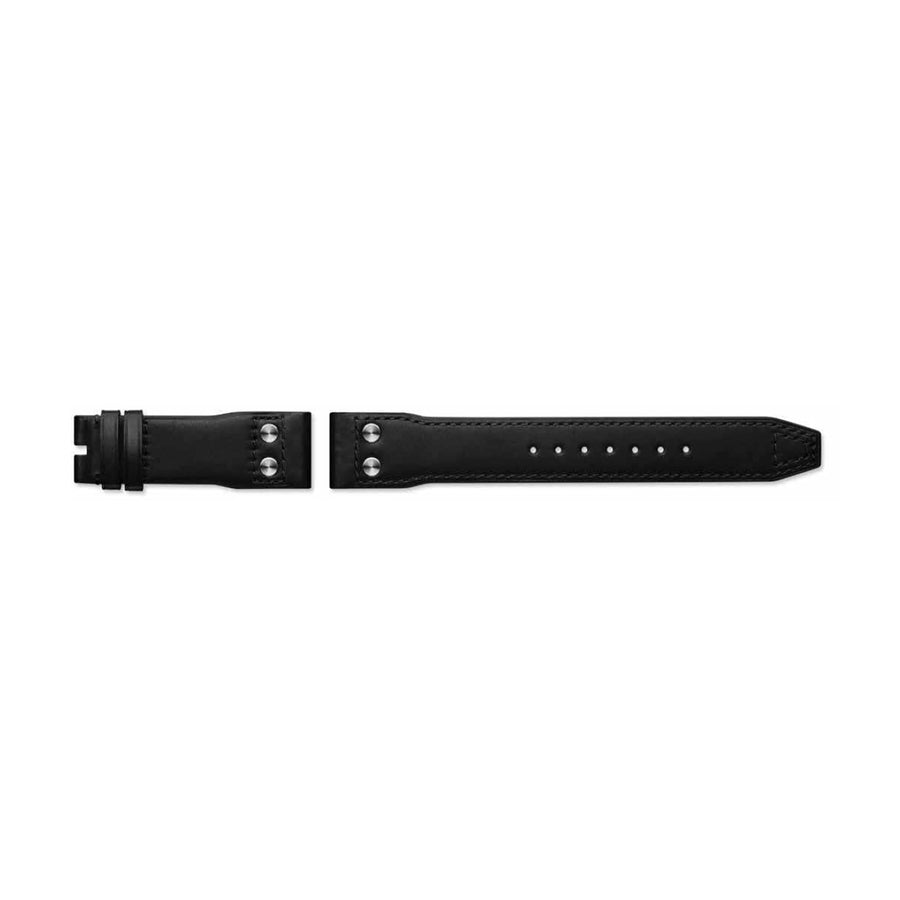 IWC Schaffhausen Calf Strap Black with Rivets 21/18 QR - MXE0HNCG