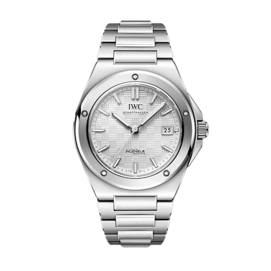 IWC Schaffhausen Ingenieur Automatic 40 - IW328902 - IWC Schaffhausen Ingenieur Automatic 40 in stainless steel with silver dial on stainless steel bracelet, featuring a date display and automatic movement with up to 5 days of power reserve.