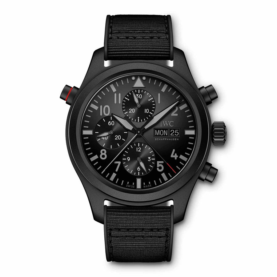 IWC Schaffhausen Pilot's Watch Double Chronograph Top Gun Ceratanium -