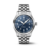 IWC Schaffhausen Pilot's Watch Mark XX-IWC Schaffhausen Pilot's Watch Mark XX - IW328204 - IWC Schaffhausen Pilot's Watch Mark XX in a 40mm stainless steel case with blue dial on stainless steel bracelet, featuring a date display and automatic movement with up to five days power reserve.