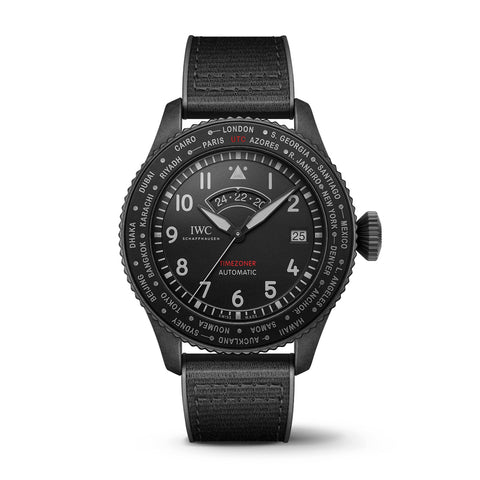 IWC Schaffhausen Pilot's Watch Timezoner Top Gun Ceratanium - IW395505