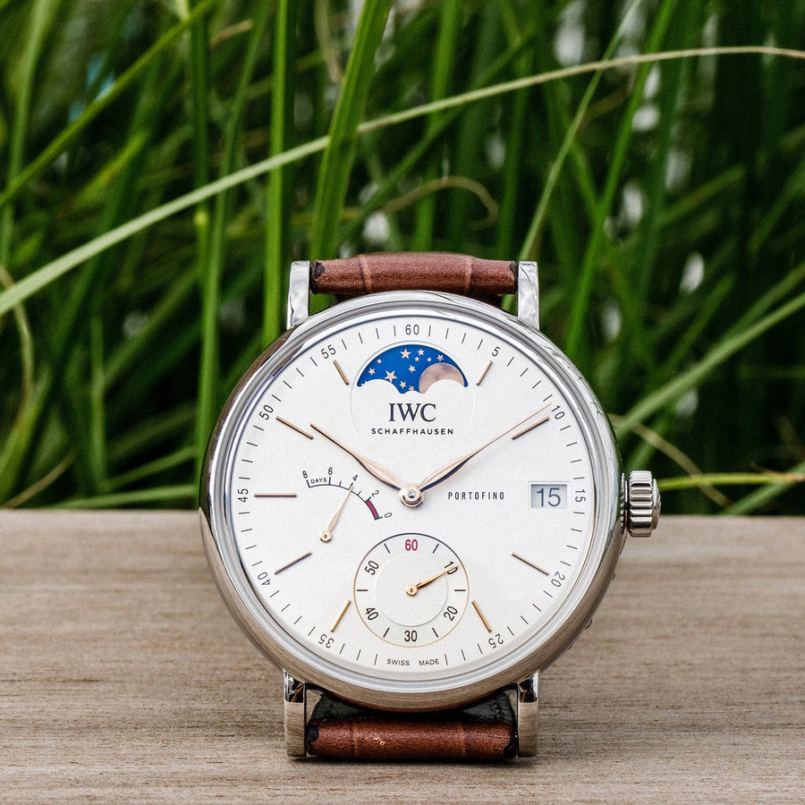 IWC Schaffhausen Portofino Hand Wound 8 Days Moon Phase - IW516401