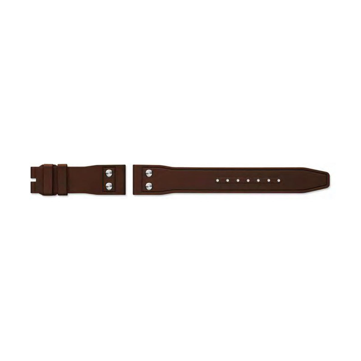 IWC Schaffhausen Rubber Strap Brown with Rivets 21/18 QR - MXE0HNK6