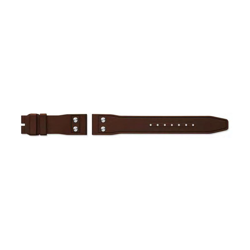 IWC Schaffhausen Rubber Strap Brown with Rivets 21/18 QR-IWC Schaffhausen Rubber Strap Brown with Rivets 21/18 QR - MXE0HNK6