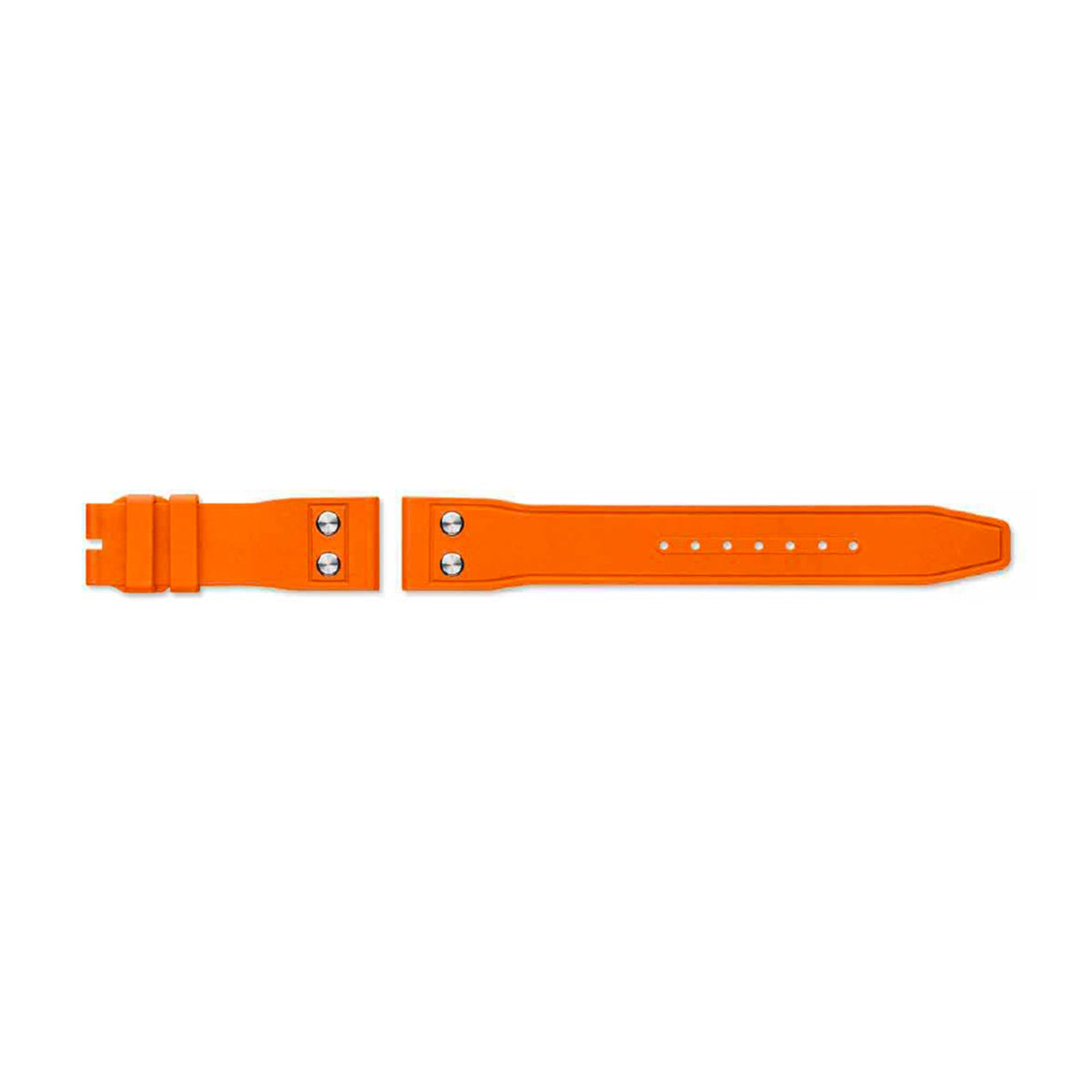 IWC Schaffhausen Rubber Strap Orange with Rivets 21/18 QR - MXE0LPR4