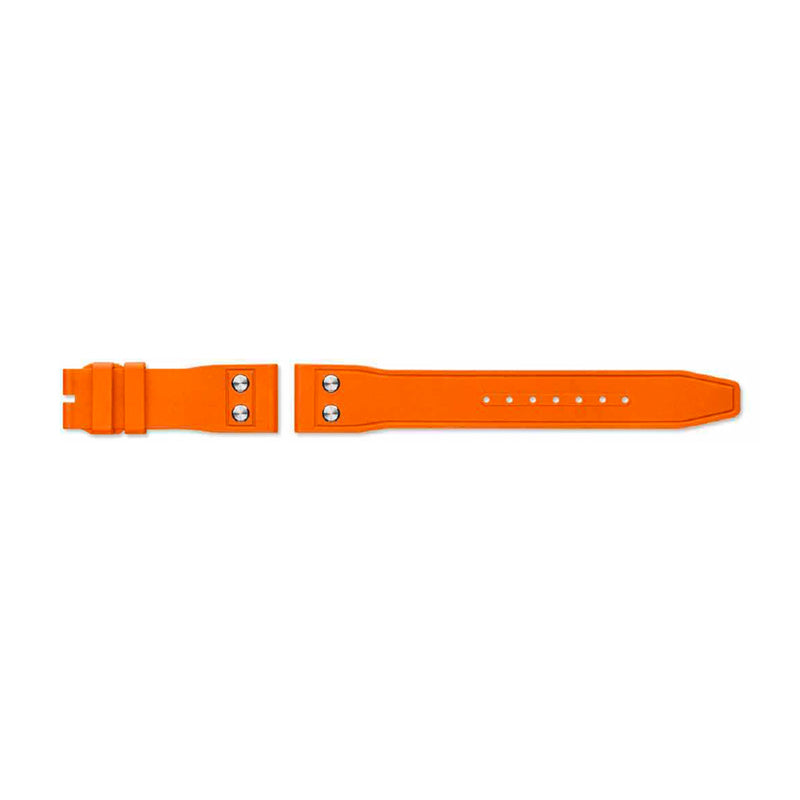 IWC Schaffhausen Rubber Strap Orange with Rivets 21/18 QR-IWC Schaffhausen Rubber Strap Orange with Rivets 21/18 QR - MXE0LPR4