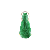 Jade Buddha Pendant and Chain - ONNEL00679