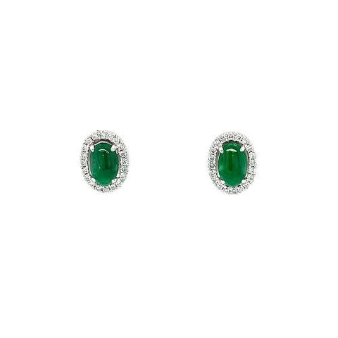 Jade Diamond Earrings-Jade Diamond Earrings -