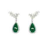 Jade Diamond Earrings -