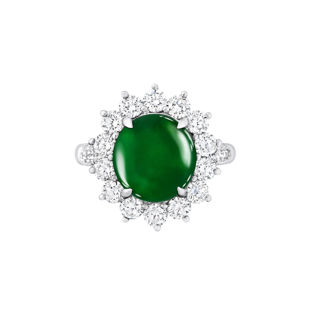 Jade Diamond Ring - ORNEL00489