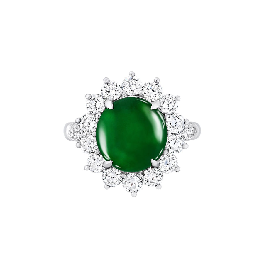 Jade Diamond Ring - ORNEL00489