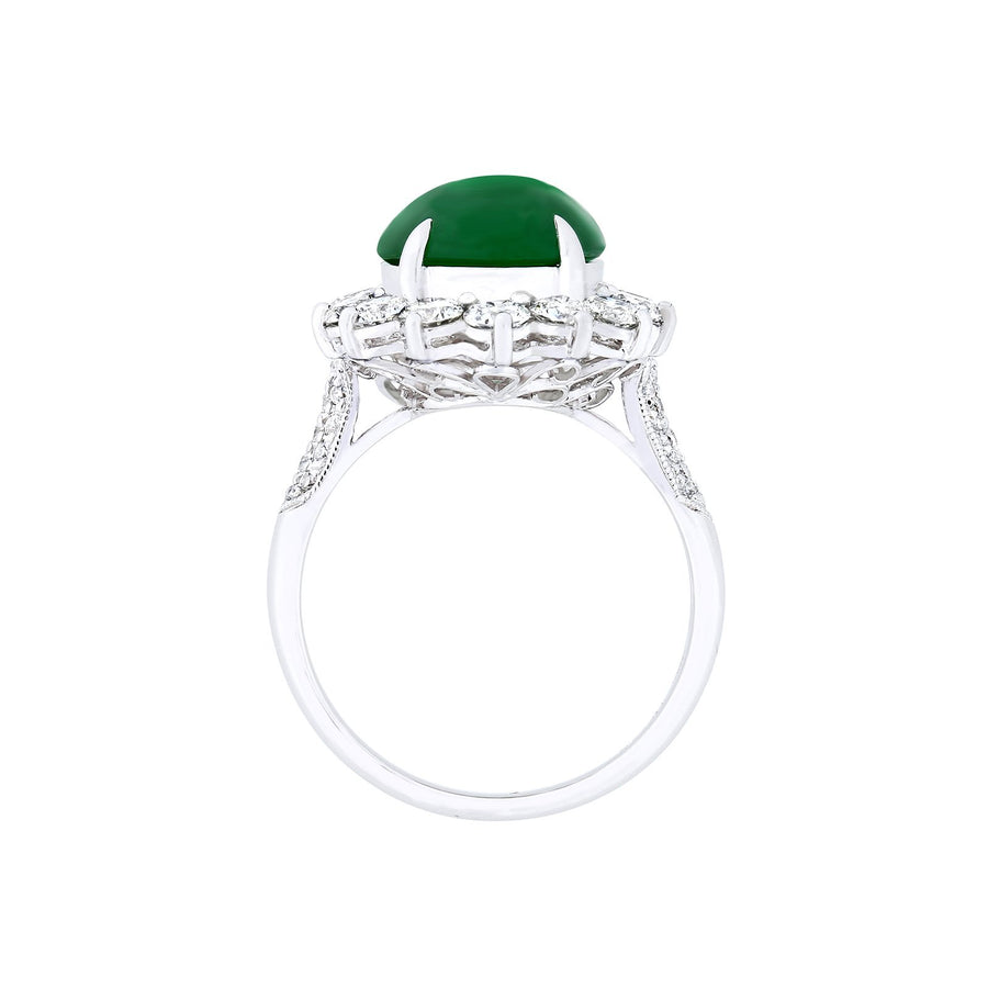 Jade Diamond Ring - ORNEL00489