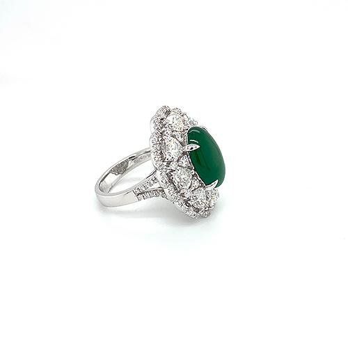 Jade Diamond Ring -