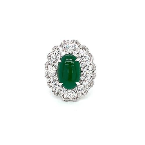 Jade Diamond Ring -