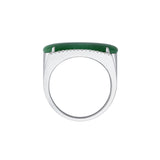 Jade Diamond Ring-Jade Diamond Ring - ORNEL00570