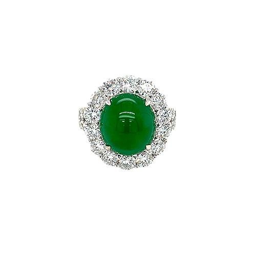 Jade Diamond Ring-Jade Diamond Ring -