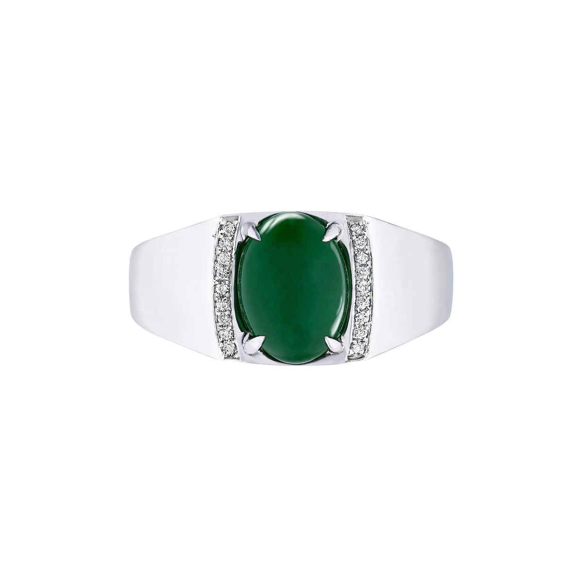 Jade Diamond Ring - ORNEL00604