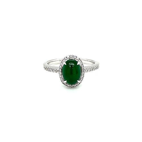 Jade Diamond Ring -