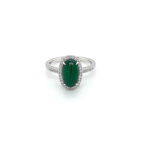 Jade Diamond Ring -