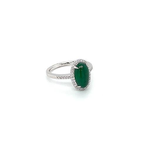 Jade Diamond Ring -