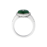 Jade Disc Diamond Ring-Jade Disc Diamond Ring - ORNEL00810