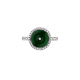 Jade Disc Diamond Ring - ORNEL00810
